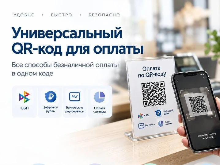 Универсальный QR-код для оплаты: как это работает и зачем подключать