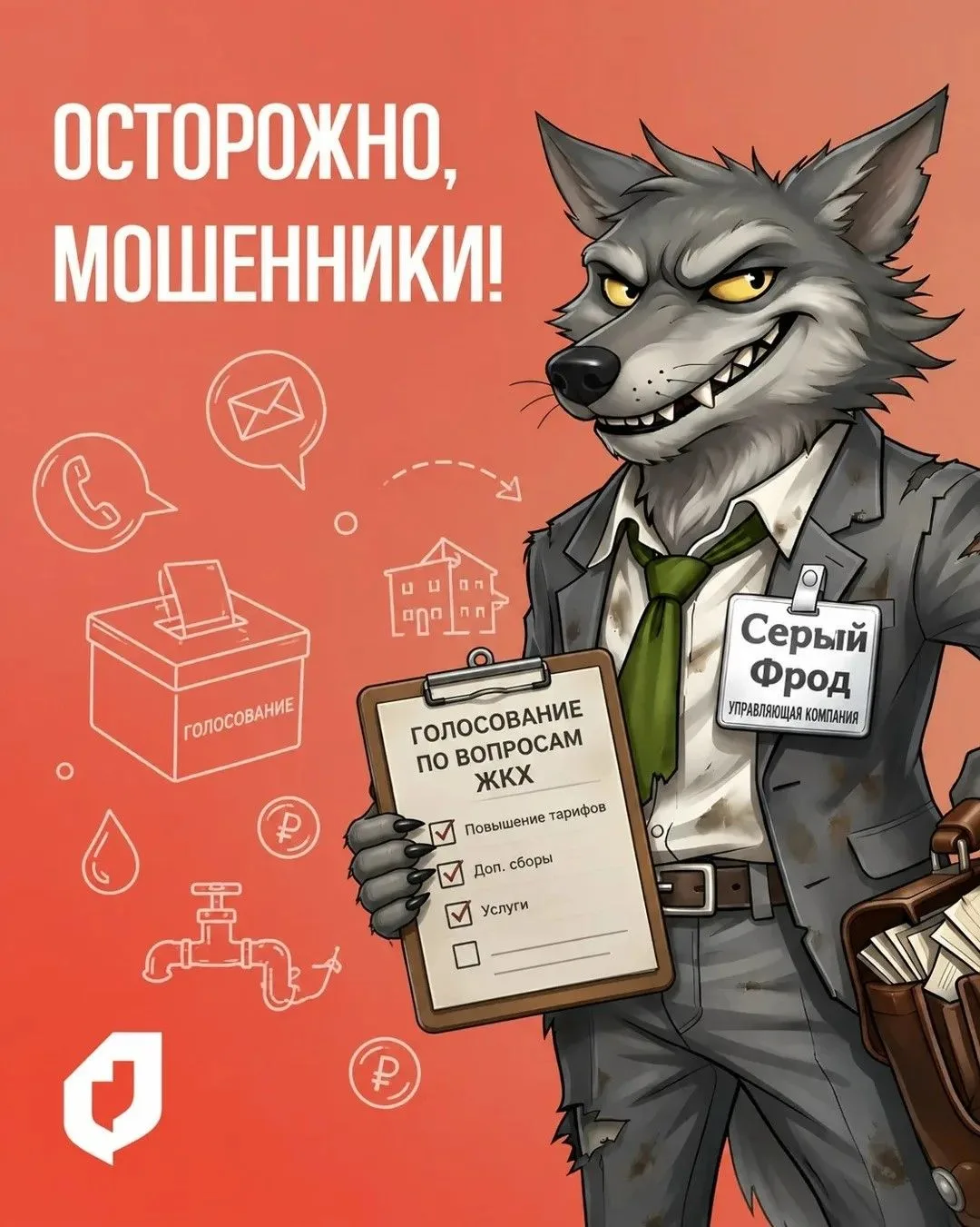 Осторожно: мошенники предлагают «проголосовать» по вопросам ЖКХ