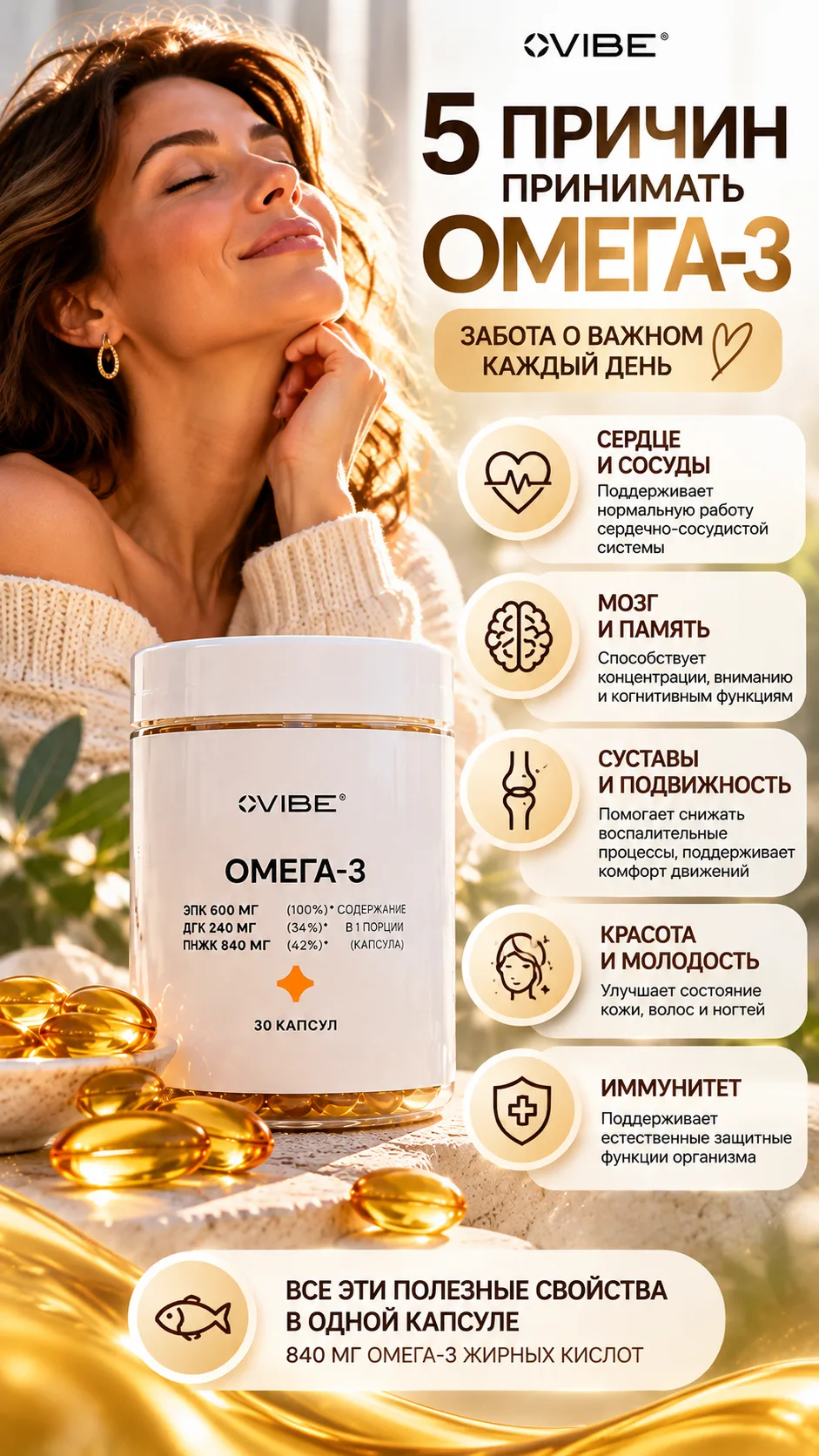 Три причины обратить внимание на Омега-3 🧡