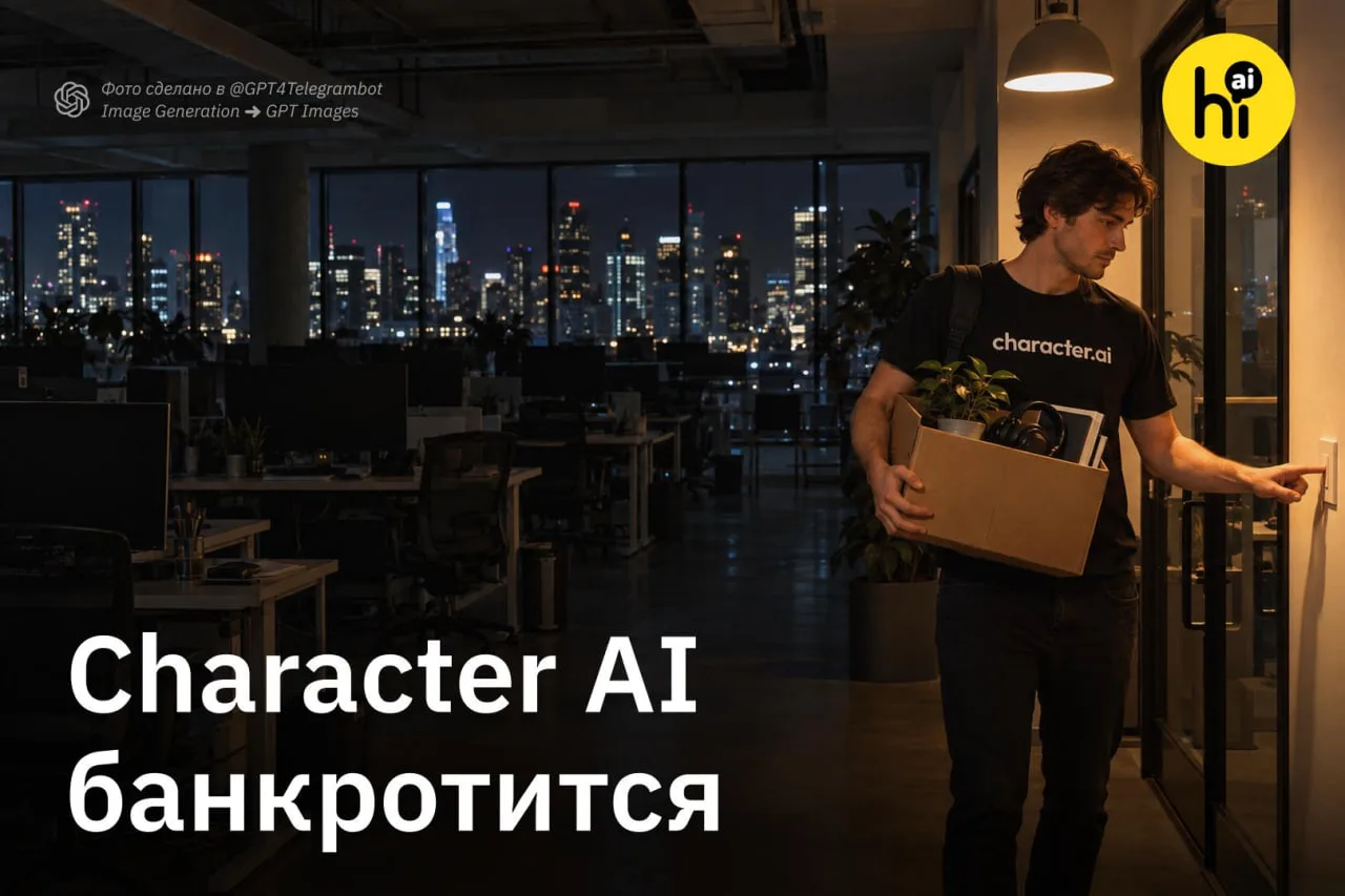 💰 ИИ-пионер Character AI банкротится