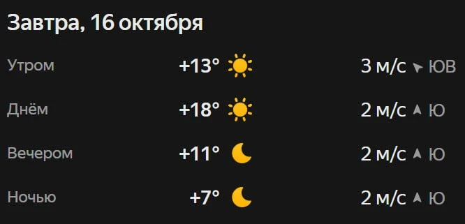 Прогноз погоды☀️