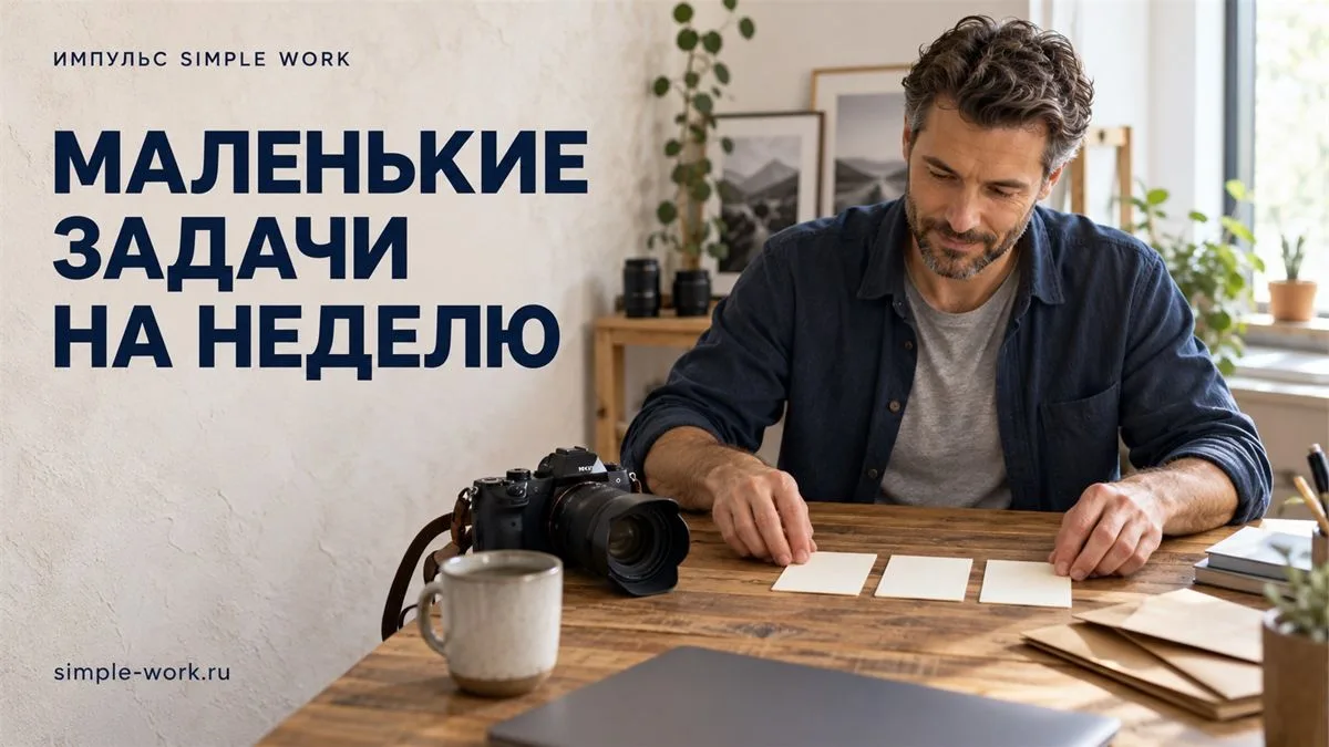 Маленькие задачи двигают неделю