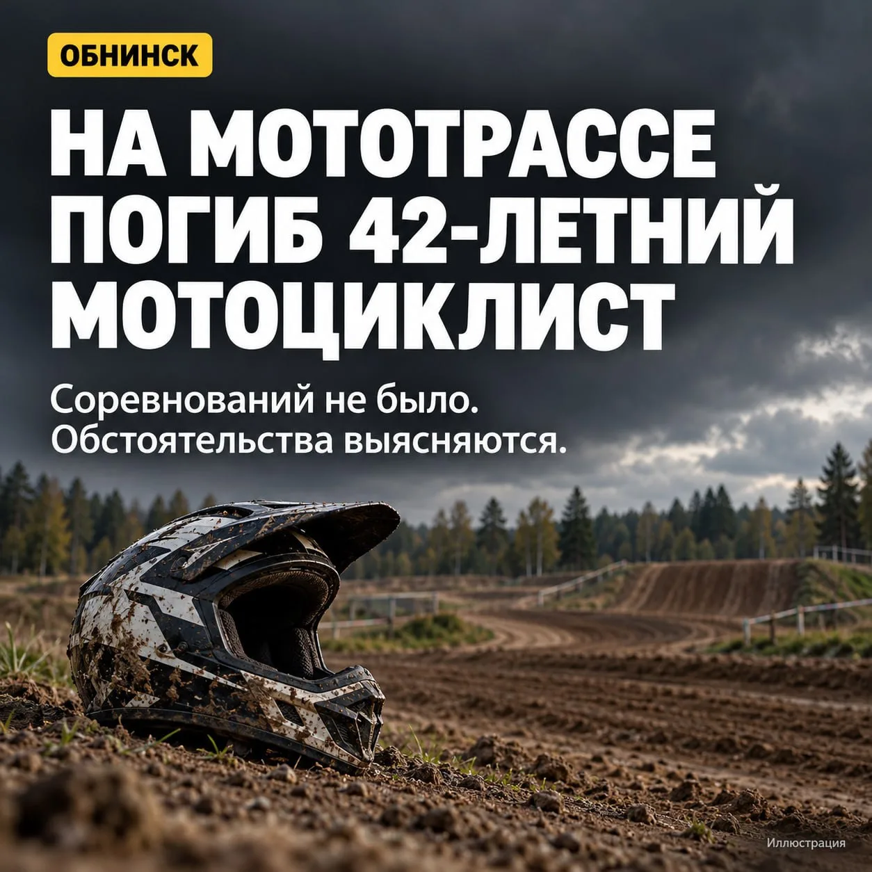❗️На мототрассе в Обнинске погиб 42-летний мотоциклист