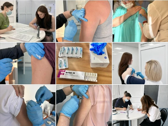 💉 Сотрудники МОКБ им. П.А. Баяндина продолжают вакцинироваться против сезонного гриппа