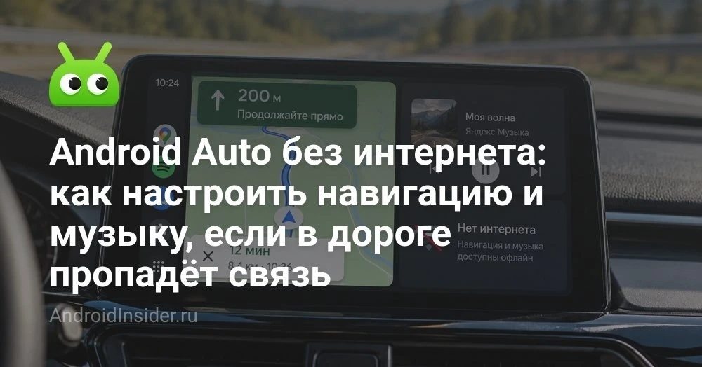 Как пользоваться Android Auto без интернета: офлайн-карты, музыка и навигаторы
