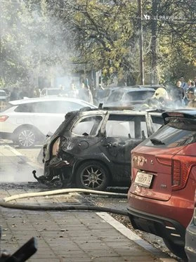 Есть пострадавшие. В Ульяновске сгорели два автомобиля