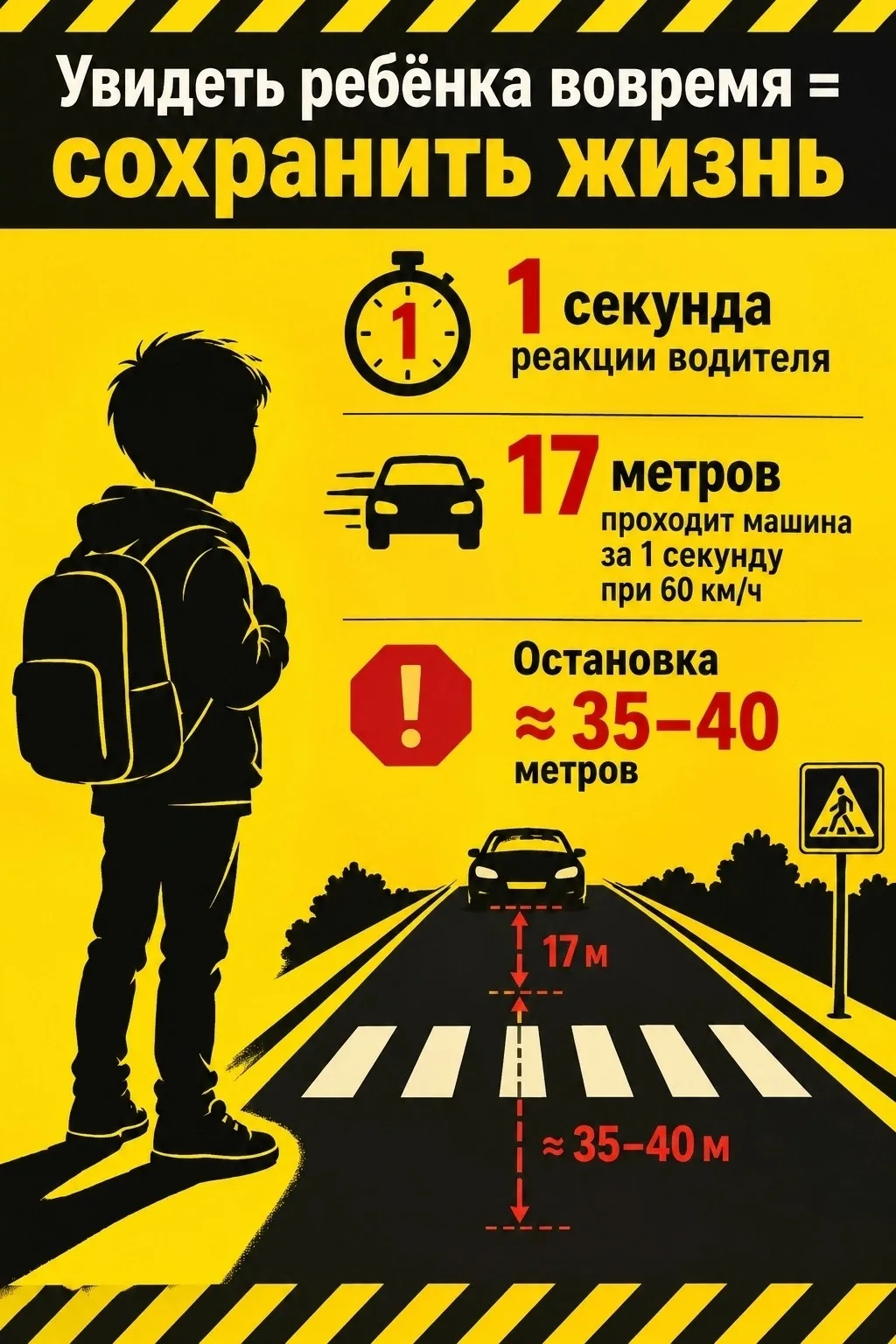 Ребёнок выходит из дома — и начинается самое опасное время суток для пешехода.