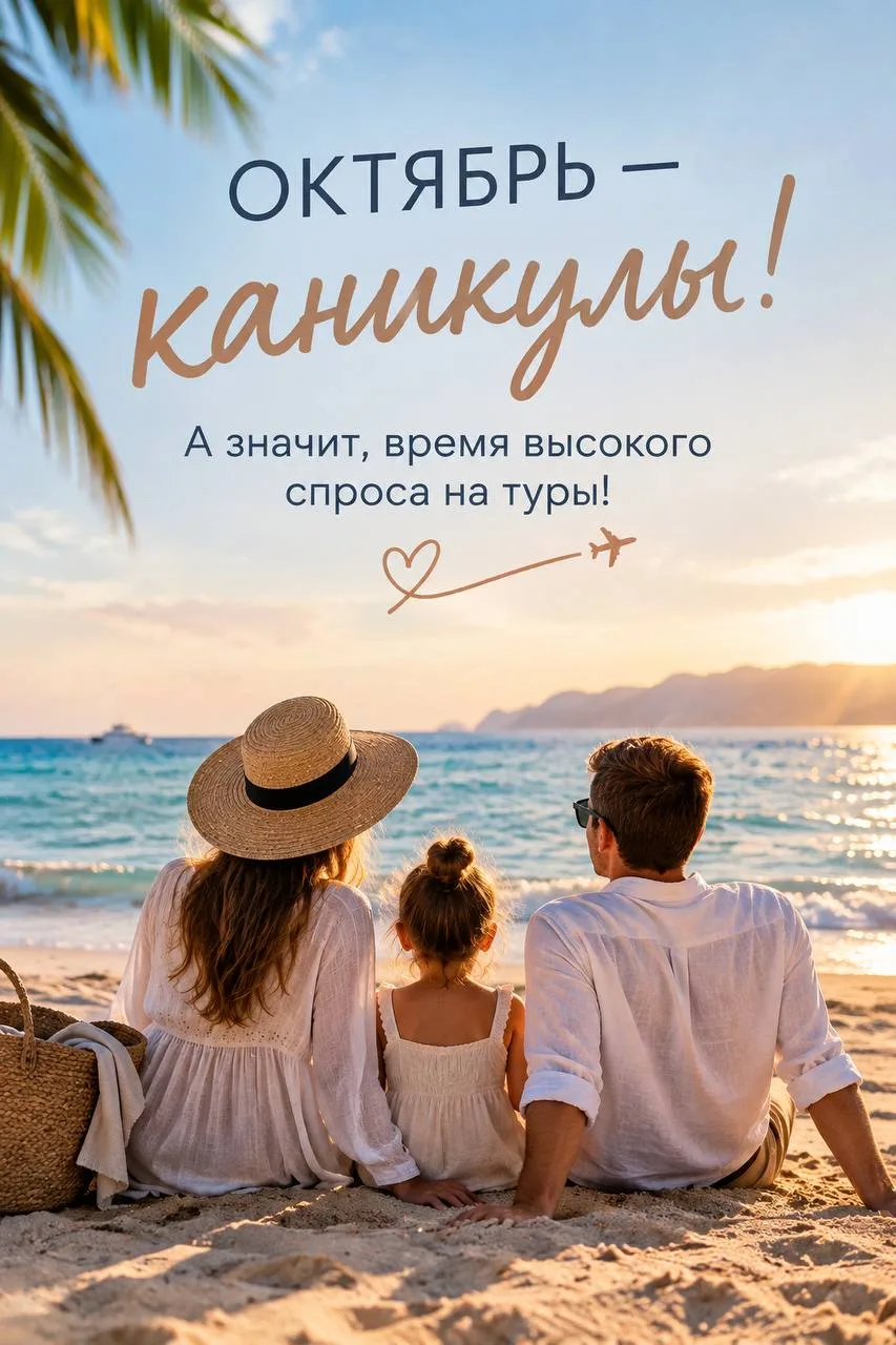 ОКТЯБРЬ – КАНИКУЛЫ. А ЗНАЧИТ, ВРЕМЯ ВЫСОКОГО СПРОСА НА ТУРЫ!