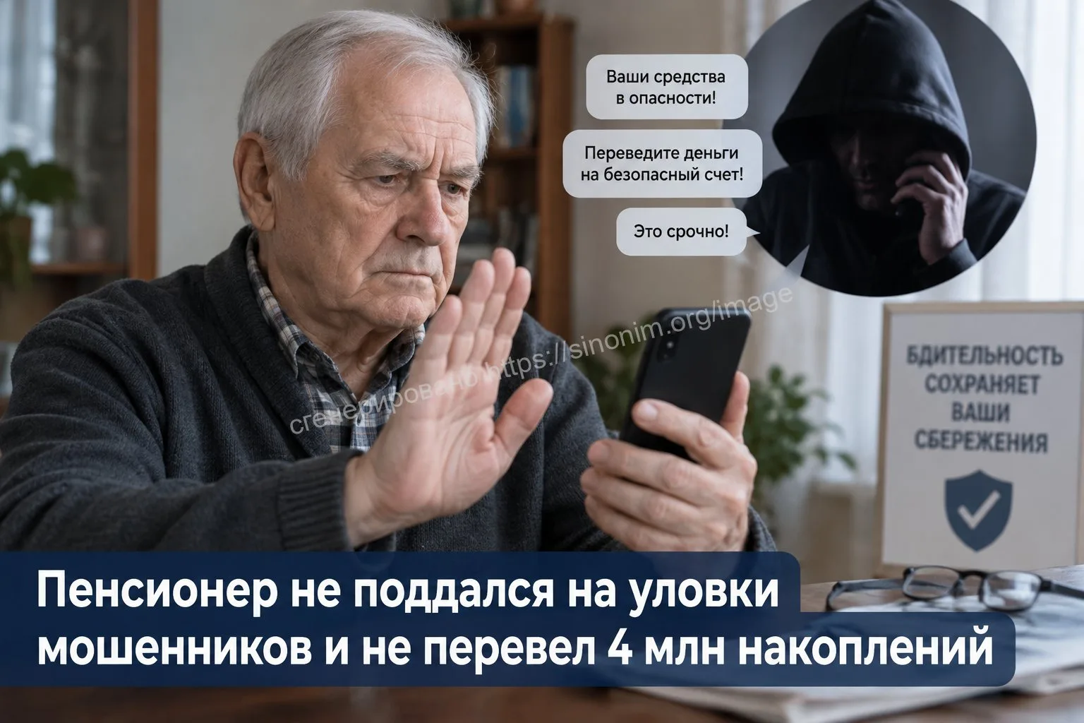 Вовремя положил трубку: пенсионер из Иркутска распознал схему обмана, обратился в полиц...