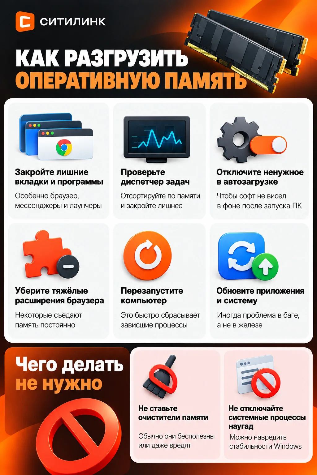 Оперативка забилась под завязку?
