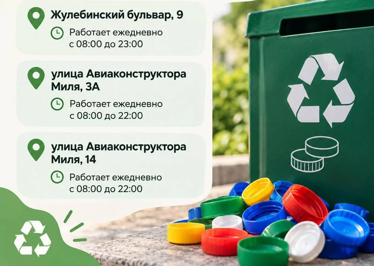 ♻️ В Жулебино можно сдать пластиковые крышки на переработку