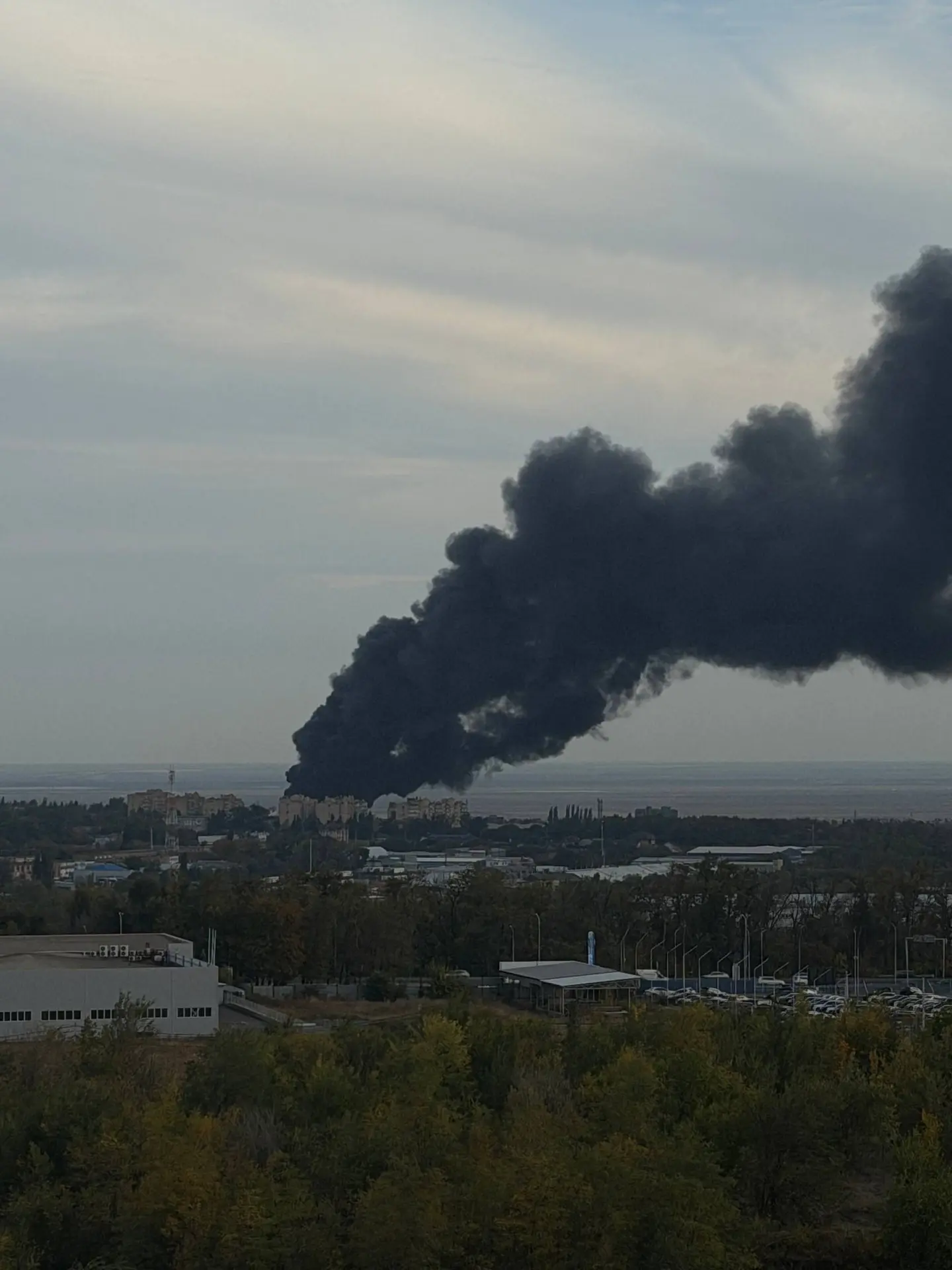 Пожар в Аксае