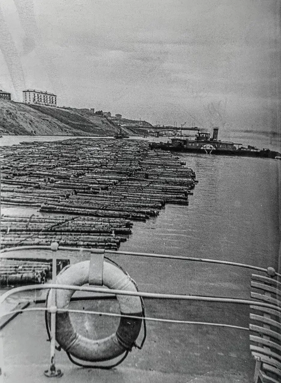 Река Вятка 1960-е годы. Набережная Грина