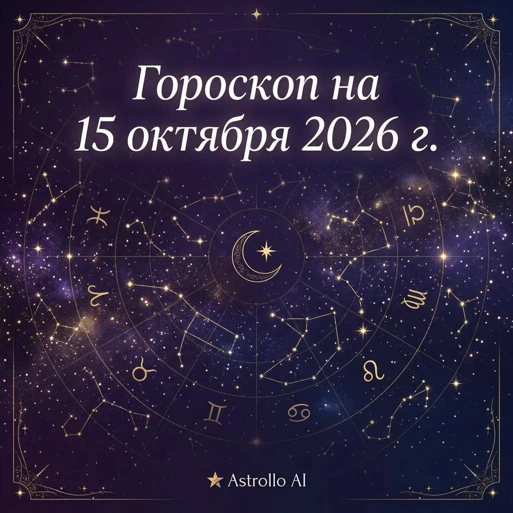 🔮 Гороскоп на 15 октября 2026 г.