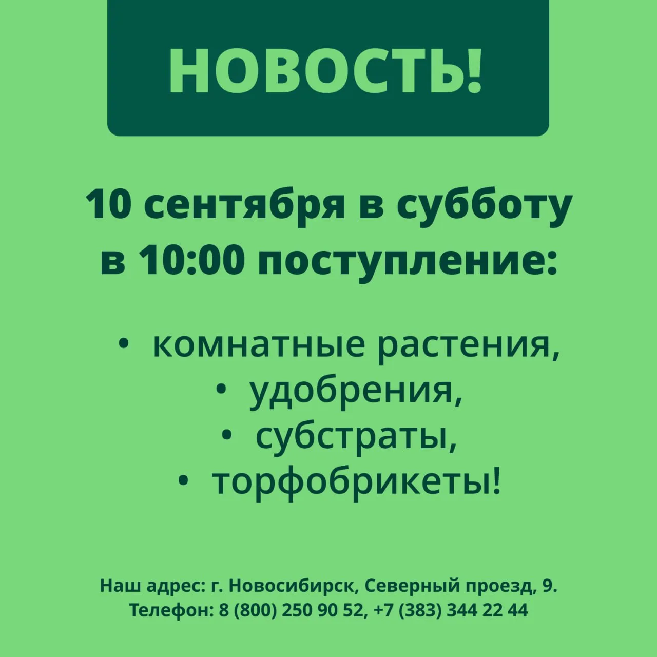 ‼️ НОВОСТЬ: