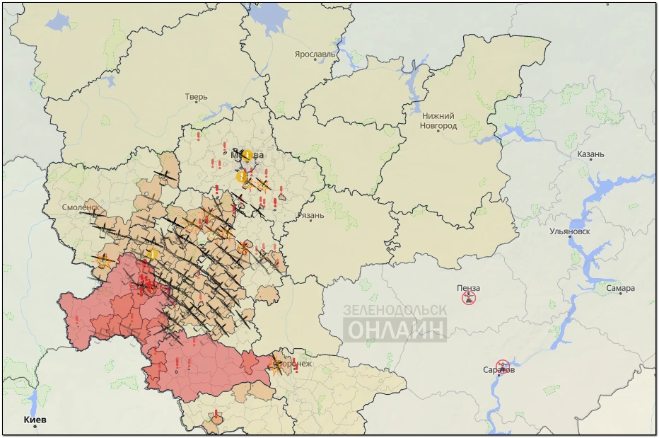 🛡 По данным мониторинговых каналов, сегодняшняя цель врага предварительно регионы Цент...