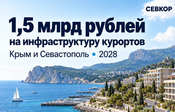 Севастополю выделят более миллиарда рублей на инфраструктуру круглогодичных курортов