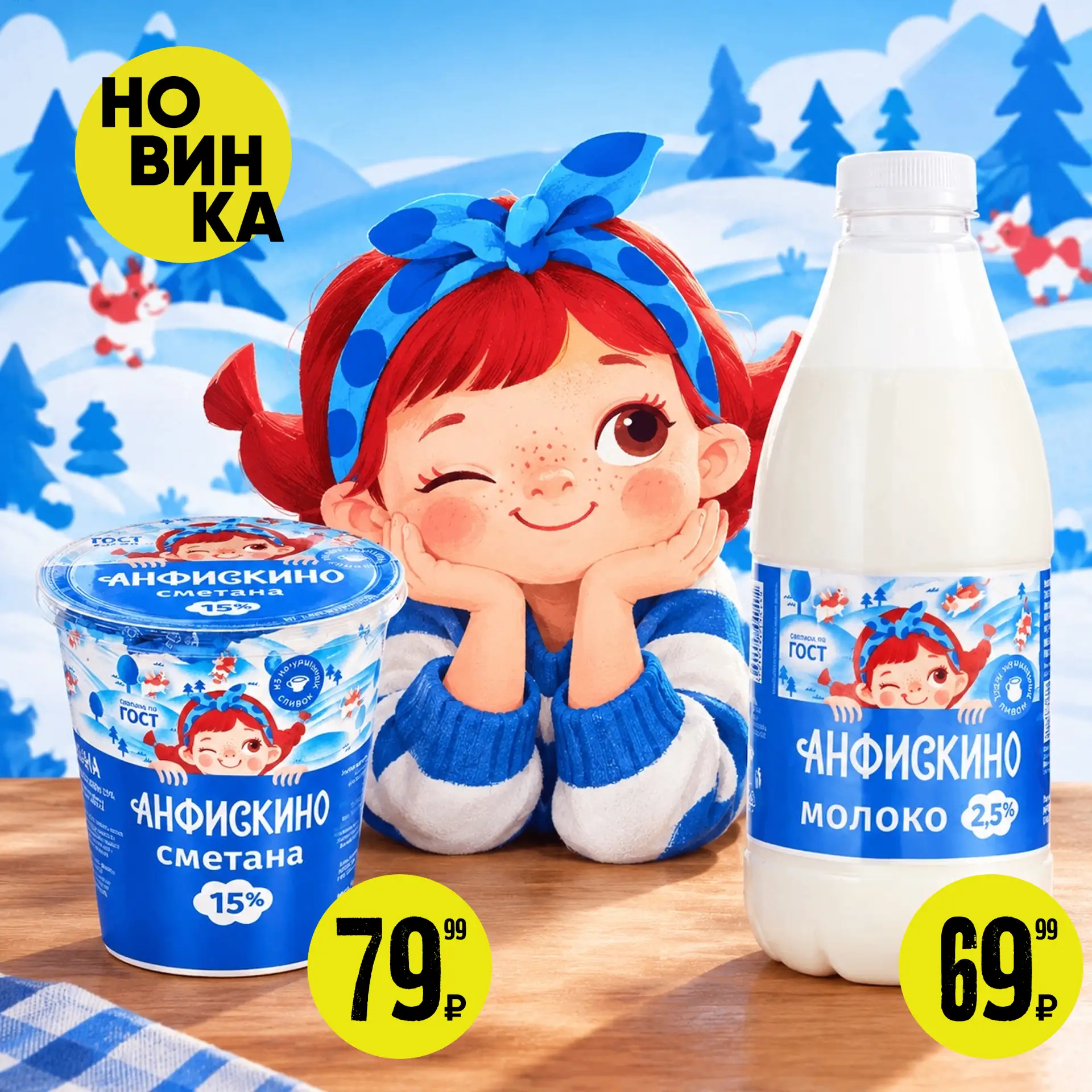🥛 В Анфискино пополнение!