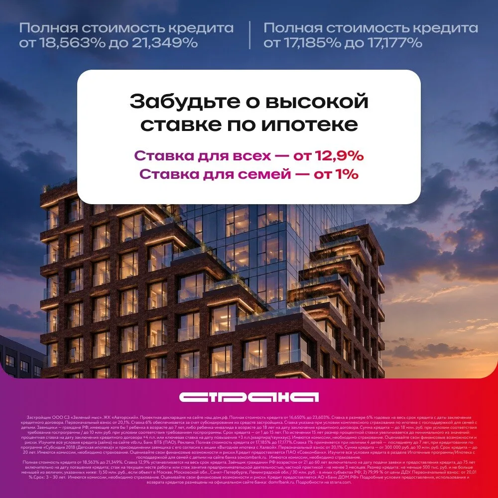 Ставка упала: от 12,9% для всех!