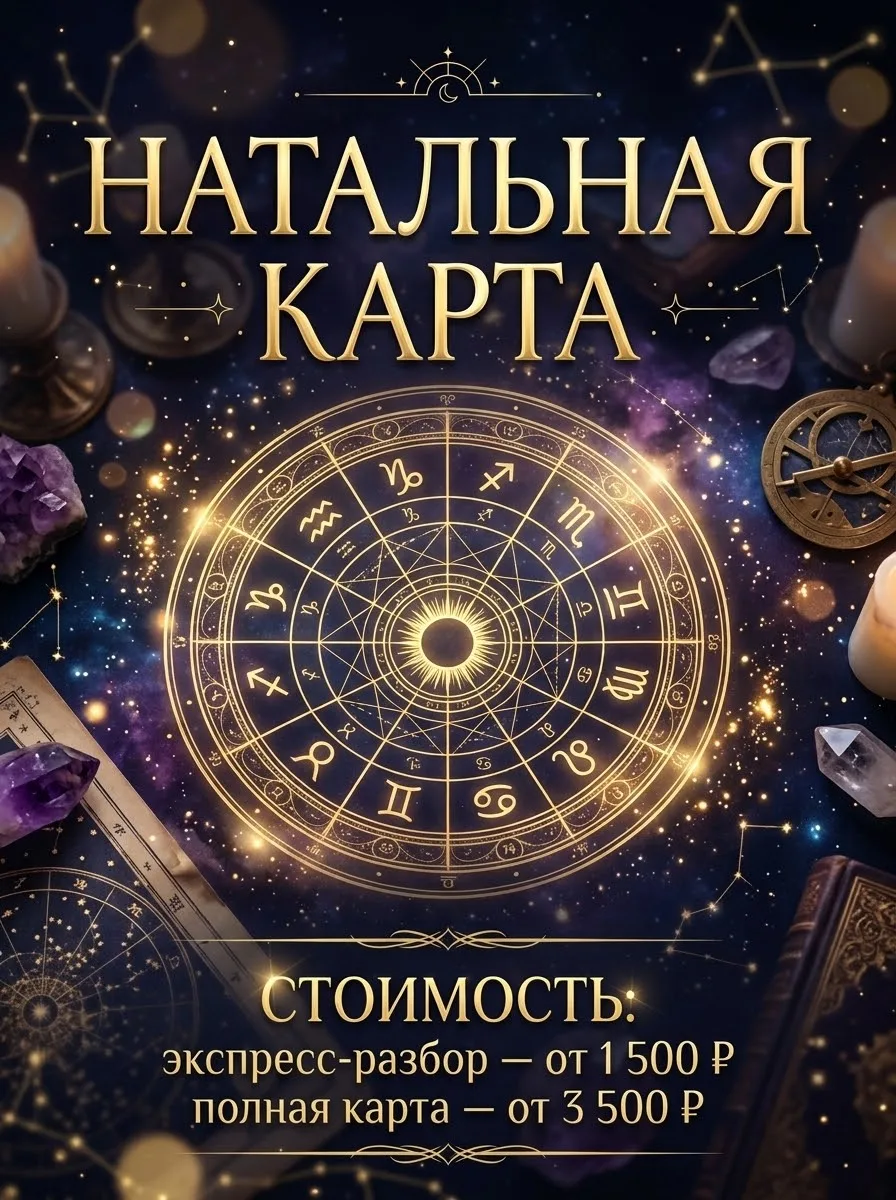 ✨ Что скрывает ваша натальная карта и как заглянуть в свой личный космический паспорт?