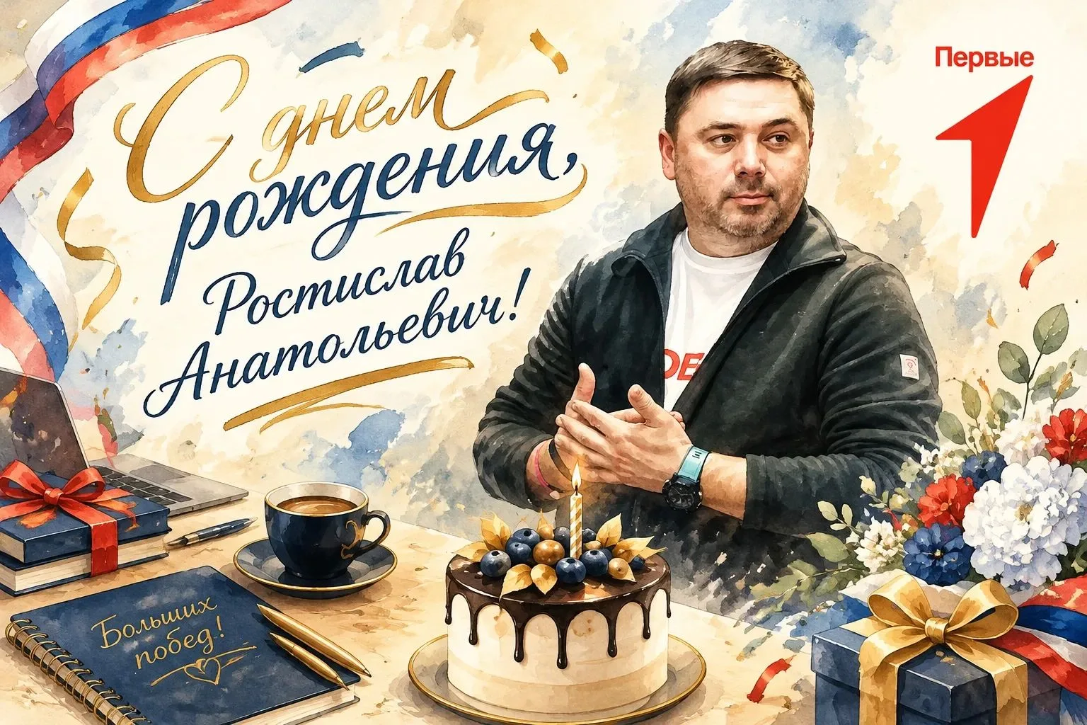 🎉 Сегодня свой день рождения отмечает председатель местного отделения «Движения Первых...