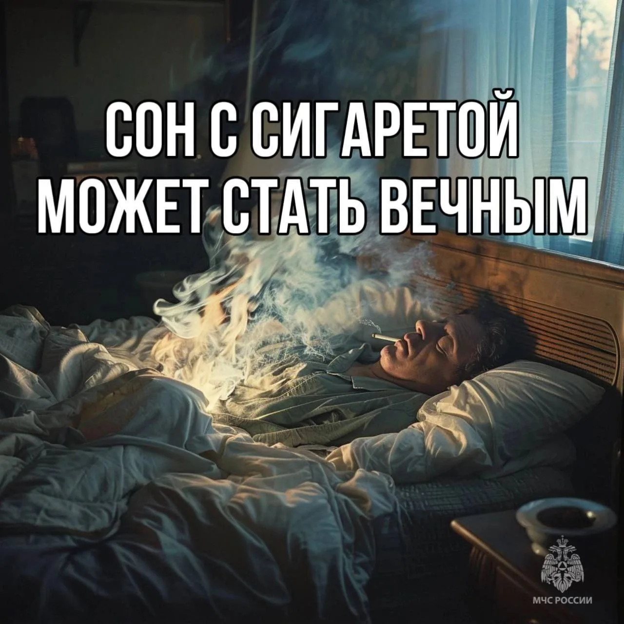 Затуши сигарету — сохрани жизнь и дом