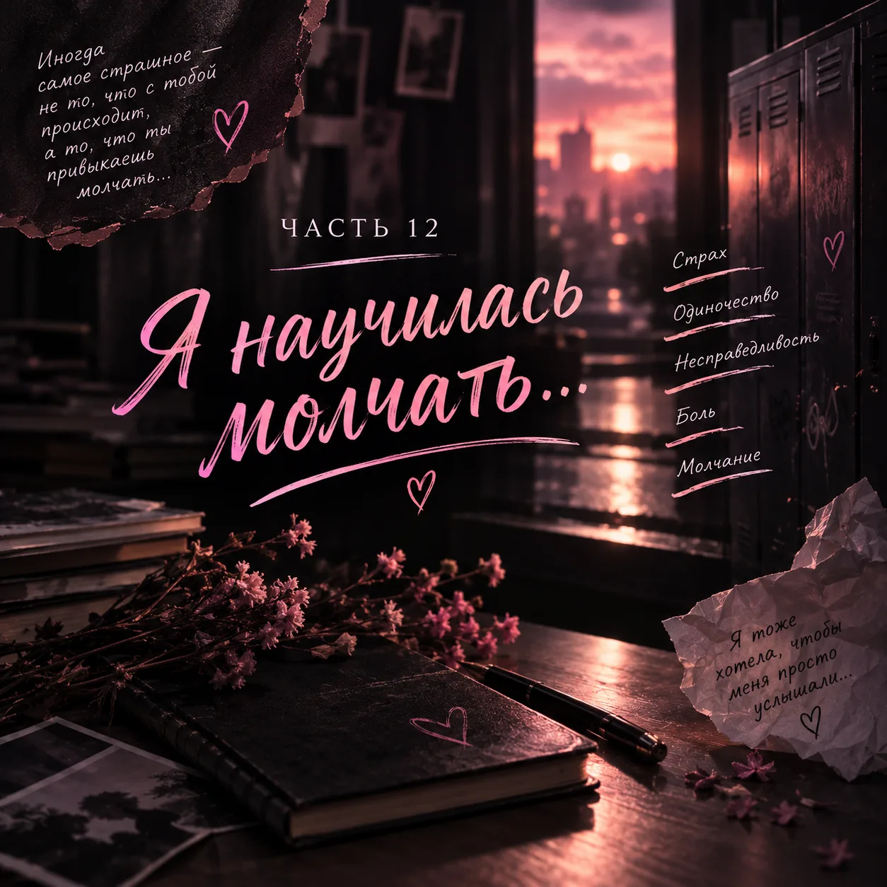 🖤 Часть 12. Я научилась молчать…