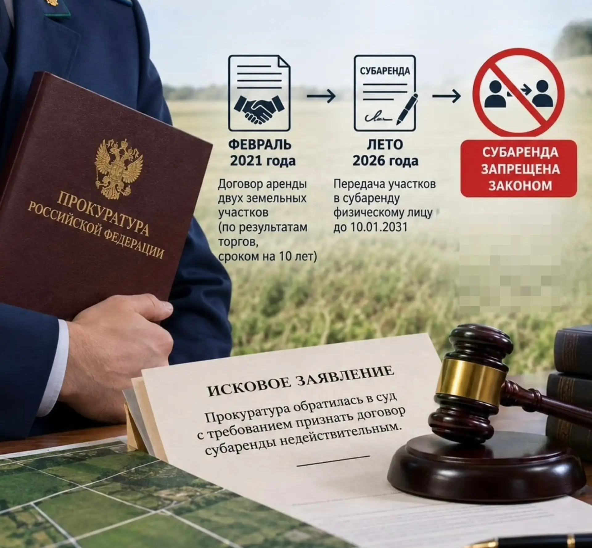 Прокуратура Ермишинского района проверила соблюдение земельного законодательства.
