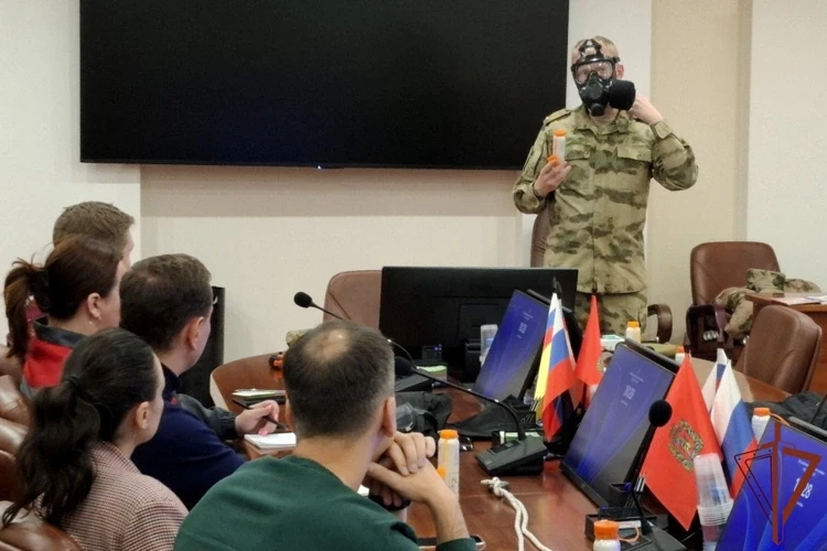 Росгвардейцы приняли участие во Всероссийской тренировке по гражданской обороне в Сибири