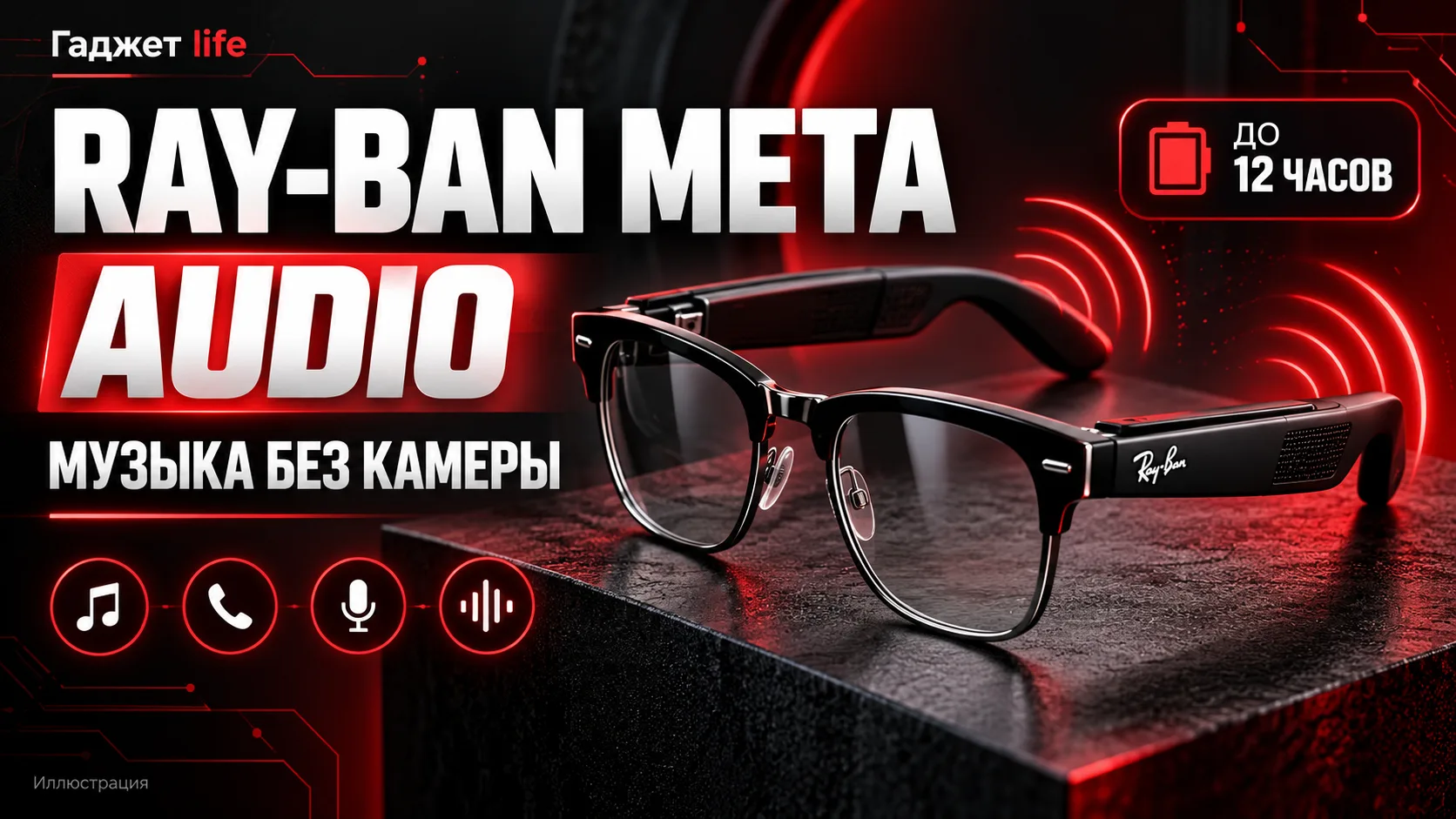 🕶 Ray-Ban Meta Audio: наушники переехали на переносицу*