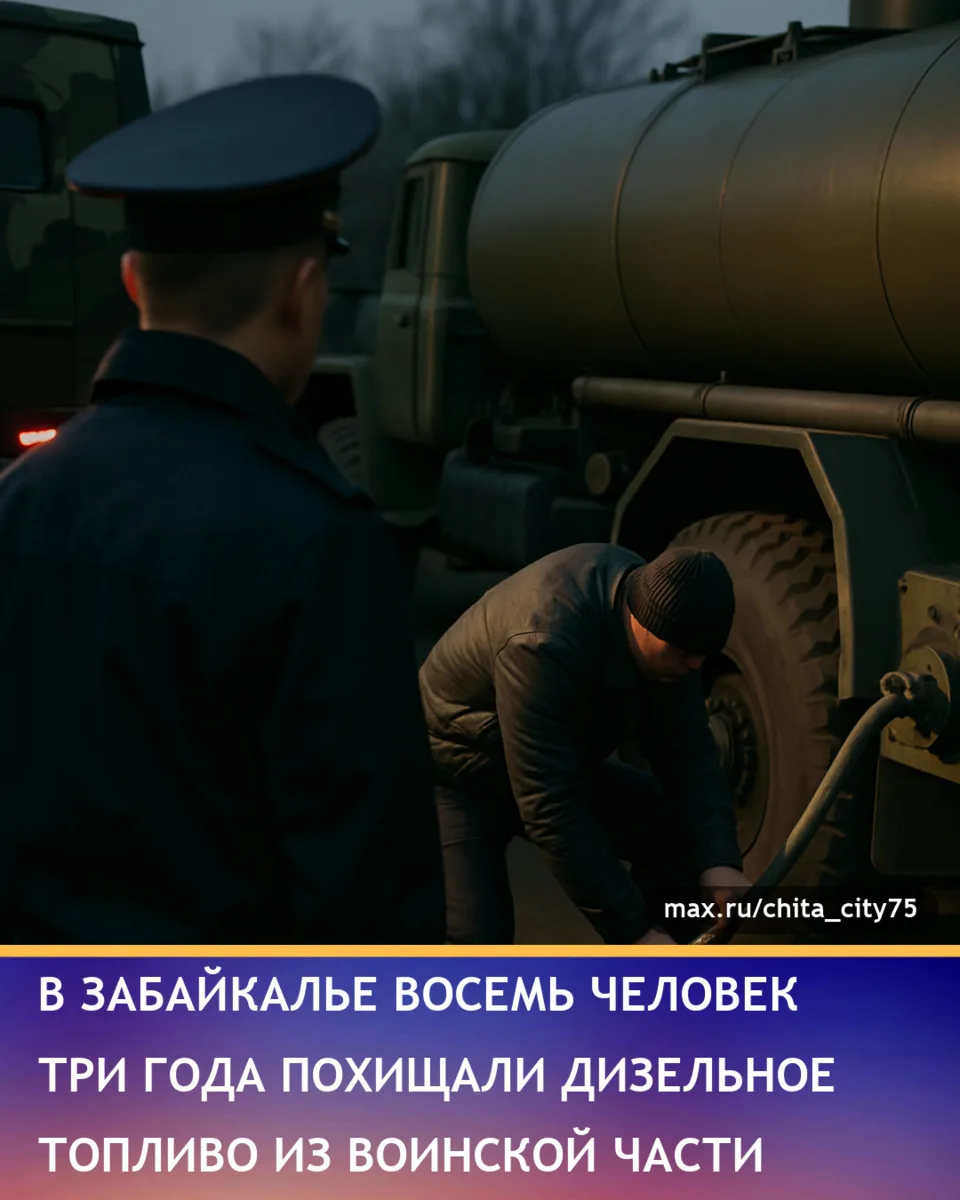 В Забайкалье завершили расследование дела о хищении дизельного топлива из воинской част...