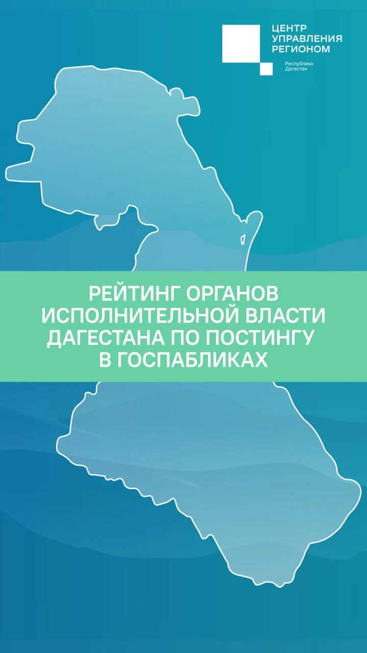 Рейтинг органов исполнительной власти Дагестана по постингу в госпабликах