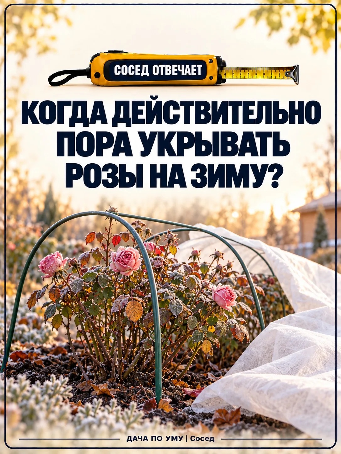 Первый ночной минус — ещё не команда срочно укутывать розы. Небольшие заморозки помогаю...