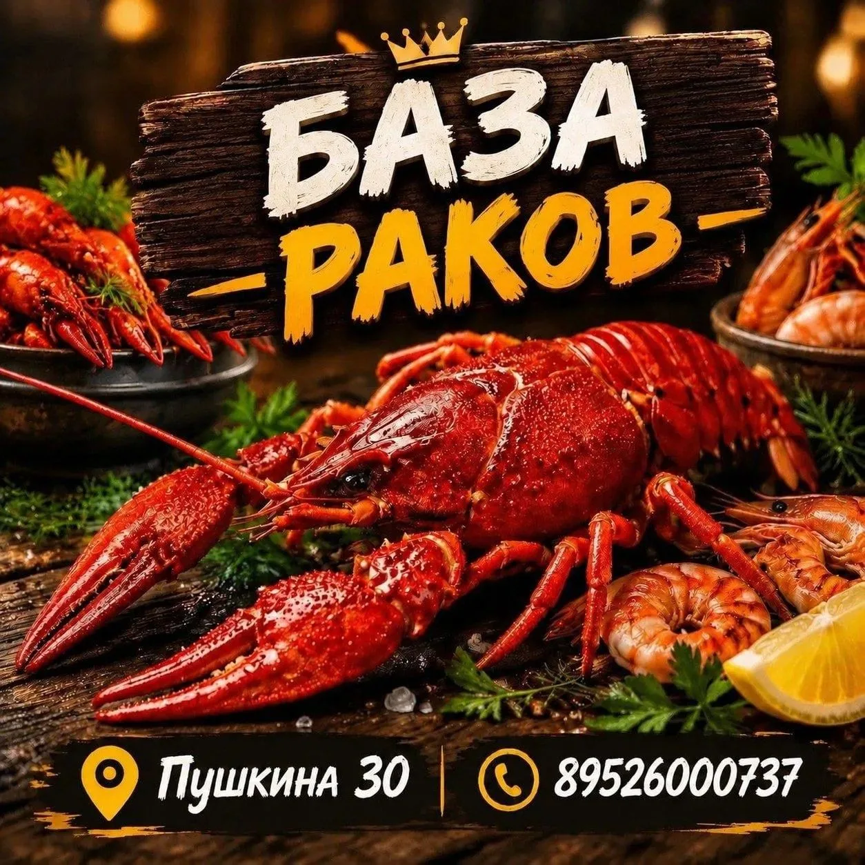 🦞 РАК МАНЫЧ — СВЕЖИЙ УЛОВ!