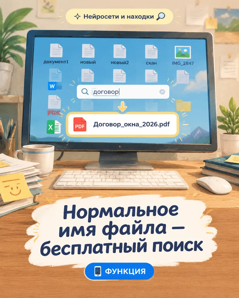 🔍 Хотите найти конкретный файл на компьютере? Ищите не глазами