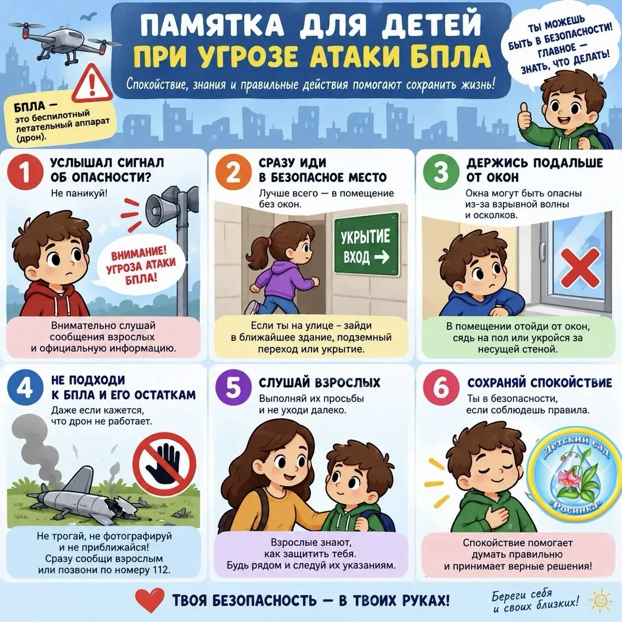 🚨 Безопасность детей — это просто! 🚨