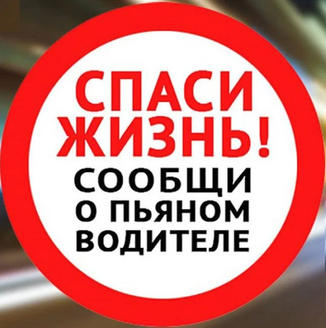 Сообщи о пьяном водителе!