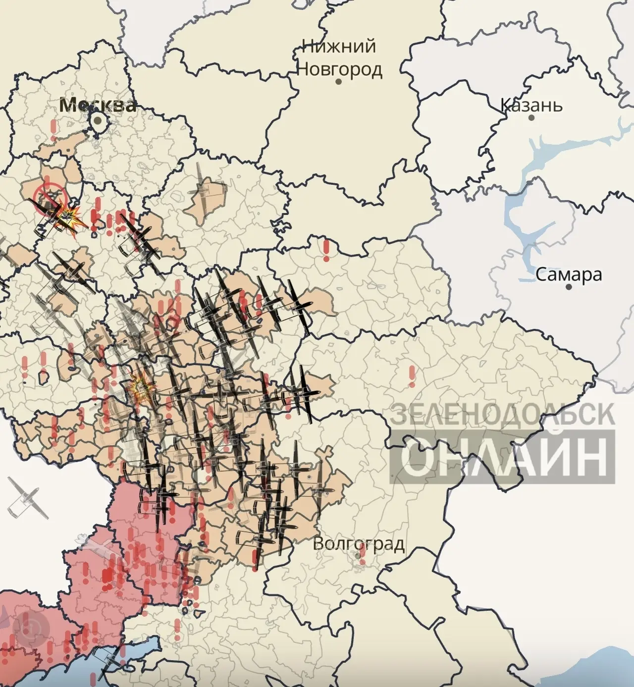 🚨 Сводка по БПЛА: Татарстан и Поволжье под повышенным вниманием