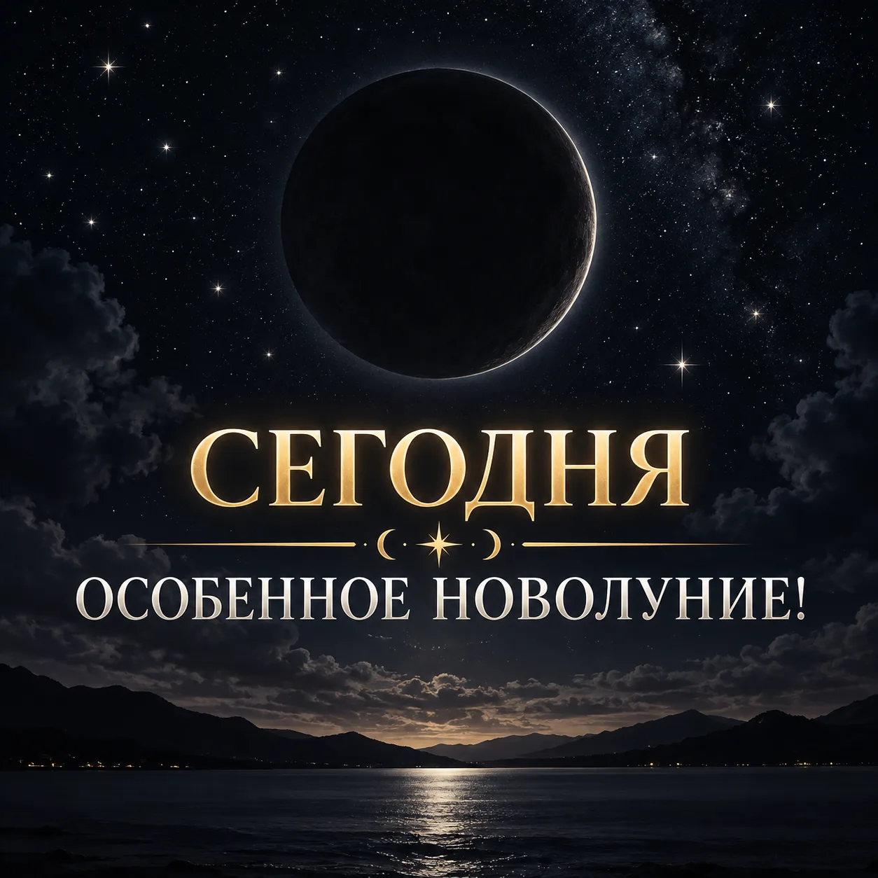 🌑 СЕГОДНЯ ОСОБЕННОЕ НОВОЛУНИЕ!