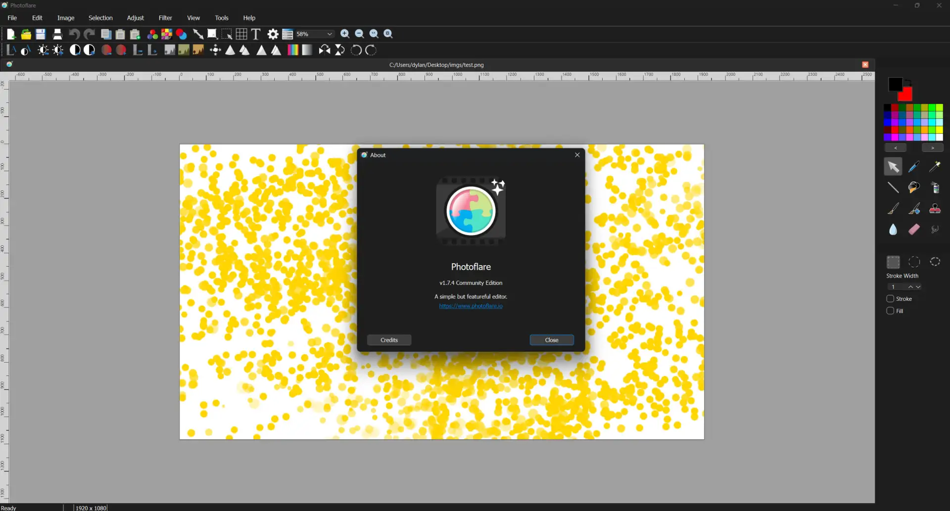 Вышла версия открытого редактора изображений Photoflare 1.7.5