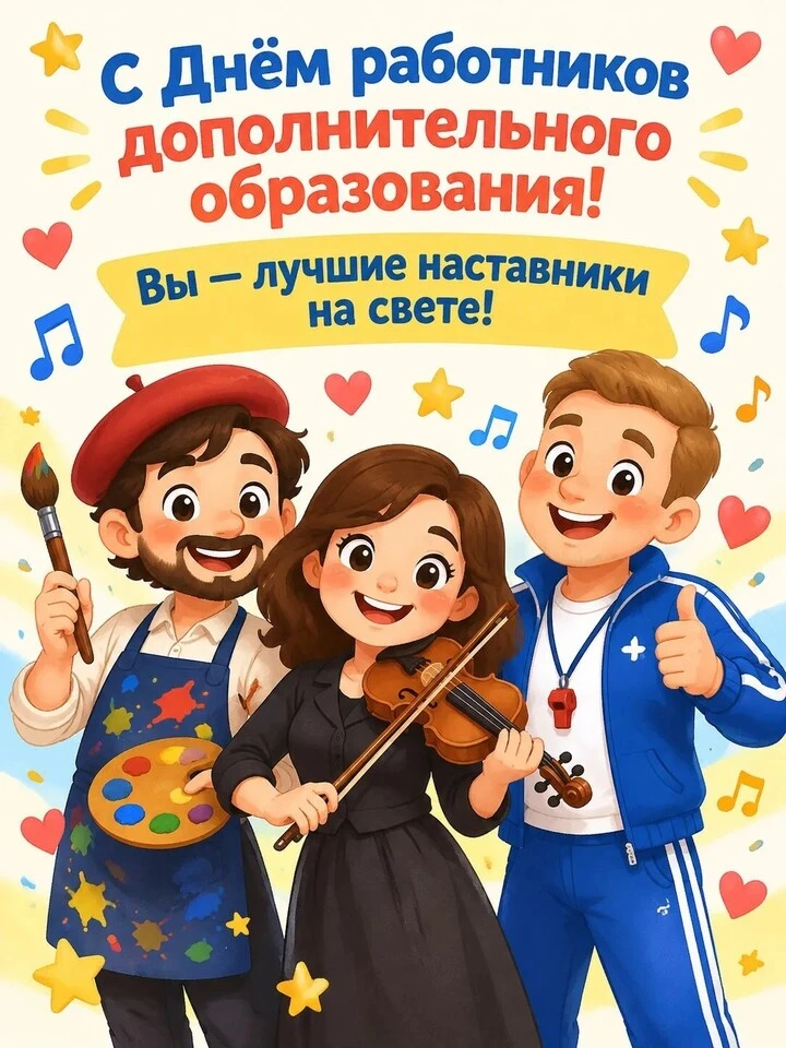 С Днём работников дополнительного образования!