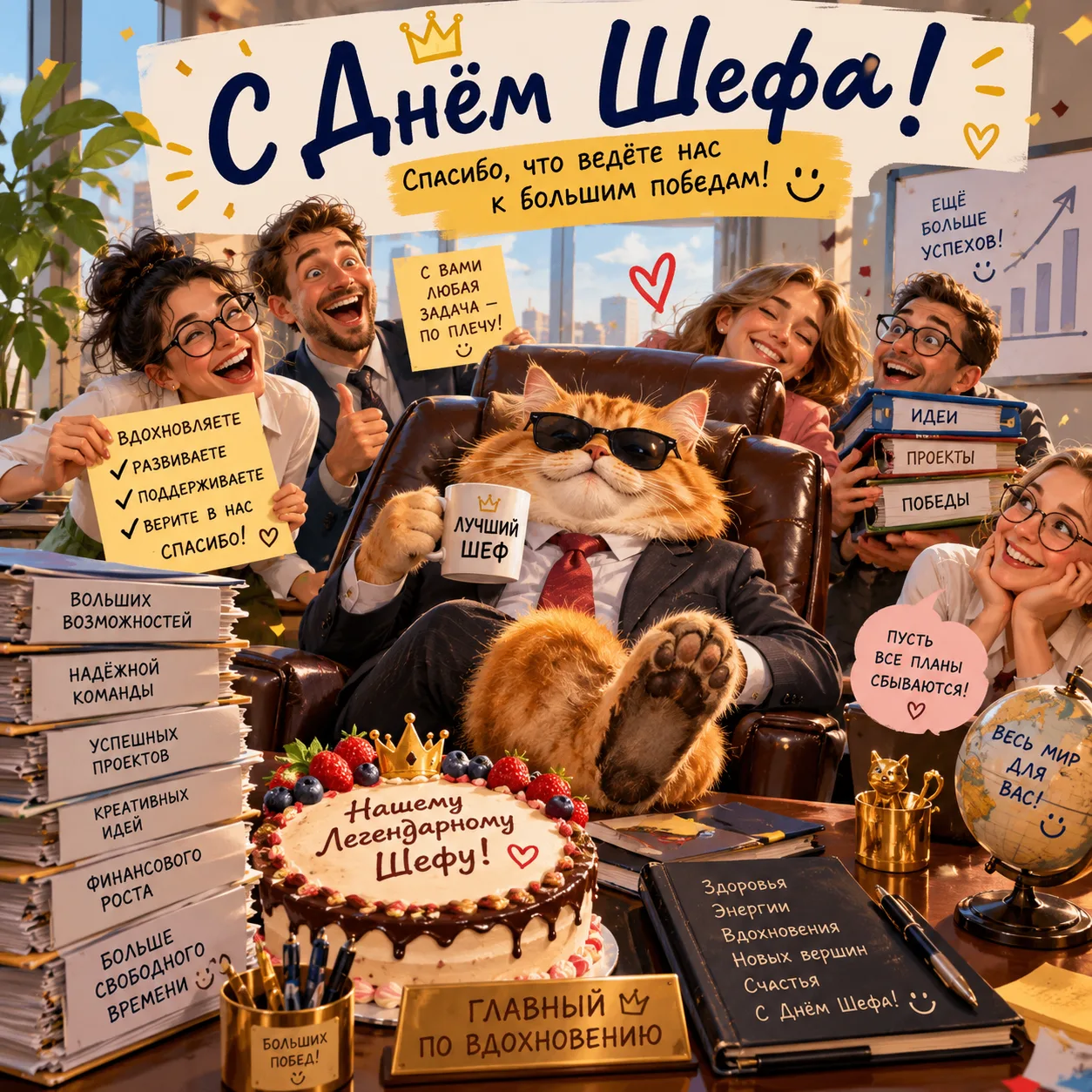 Поздравляй сейчас с ДНЕМ ШЕФА