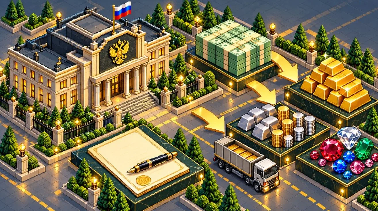 В федеральном бюджете на 2027–2029 годы на приобретение драгоценных металлов и драгоцен...