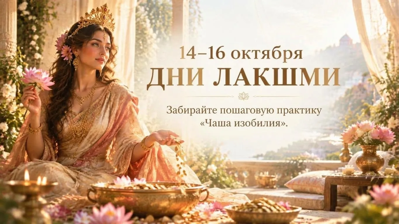 ✨ Дни Лакшми (14–16 октября): время особой энергии в вашем доме
