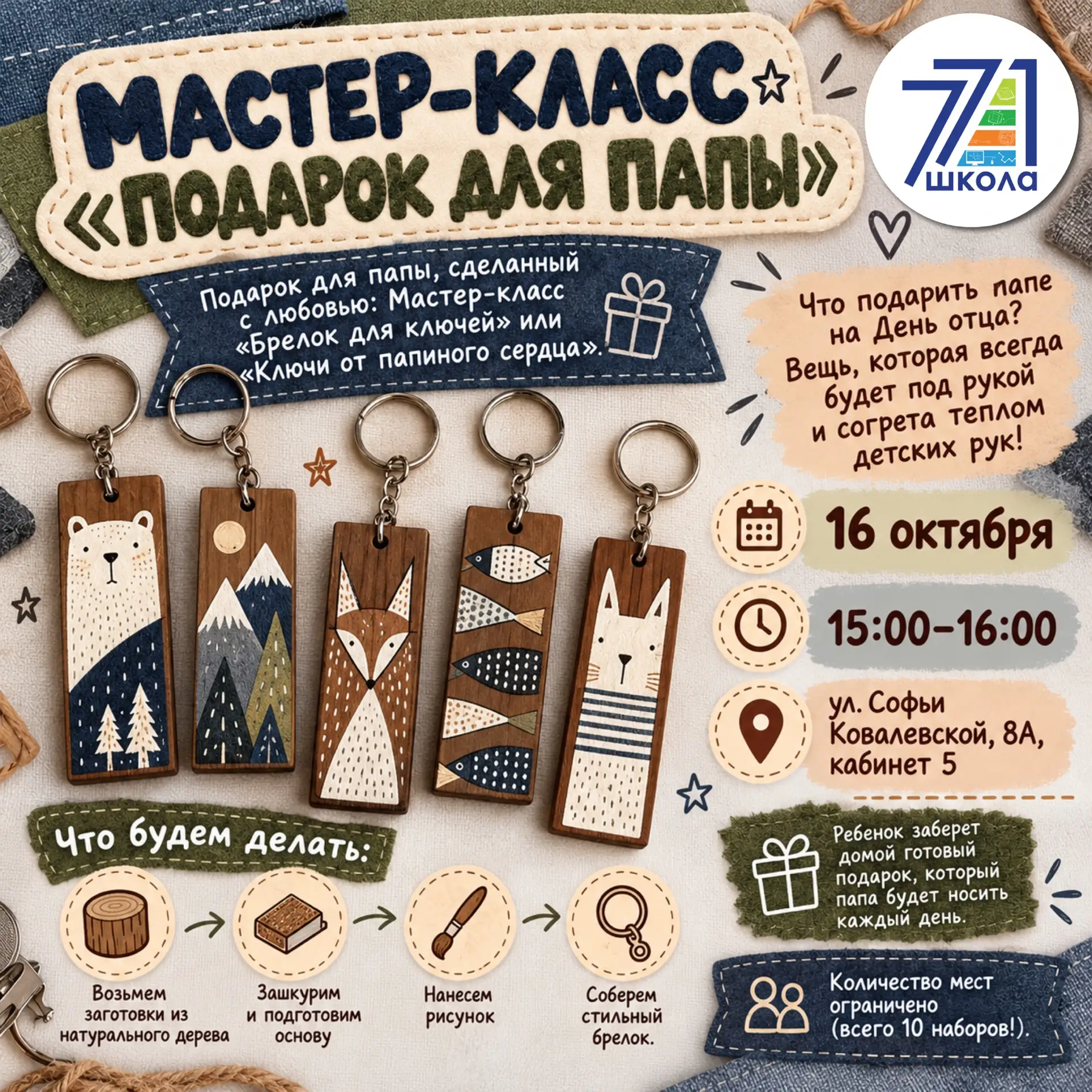 МАСТЕР-КЛАСС «ПОДАРОК ДЛЯ ПАПЫ»