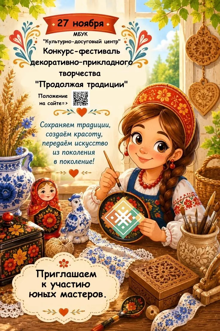 Положение конкурса-фестиваля декоративно - прикладного творчества "Продолжая традиции" ...