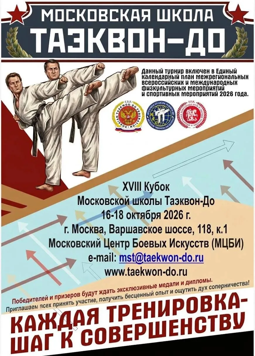 🥋 Всероссийские соревнования по тхэквондо ИТФ «На Кубок МШТ»