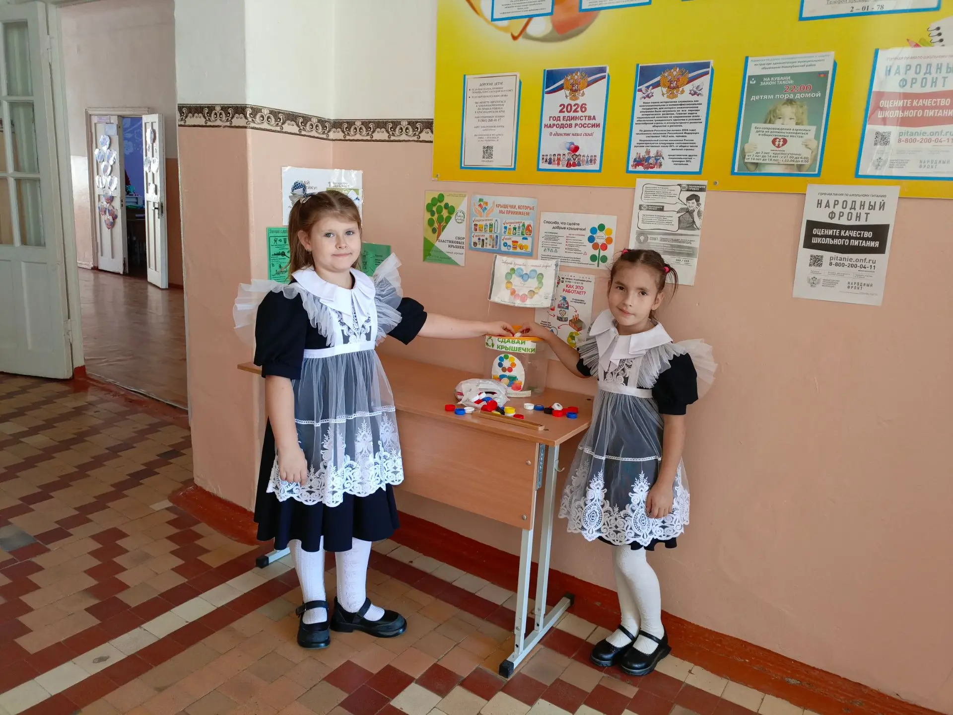 Ученицы 1 класса Перевощикова Арина и Акимова Екатерина  приняли участие в экологическо...