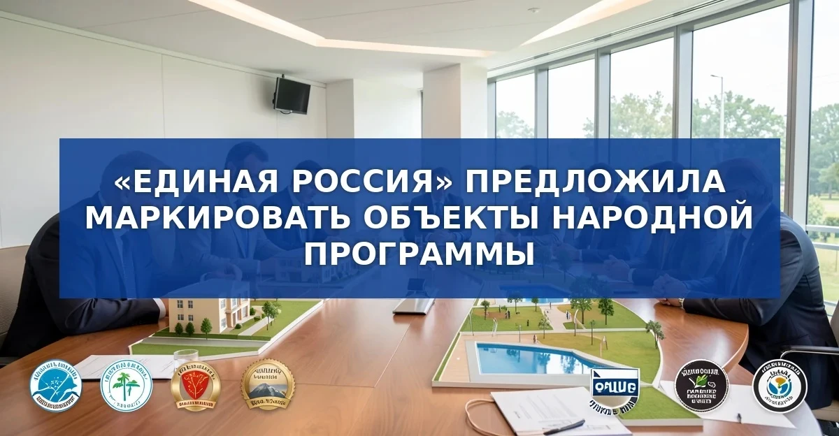 «Единая Россия» предлагает маркировать объекты, построенные по народной программе