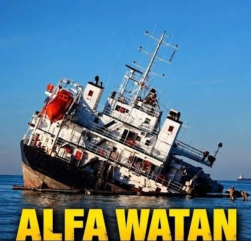 В Чёрном море после атаки украинского дрона затонуло грузовое судно Alfa Watan, которое...